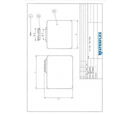 zbiornik 100 litrów kostka ELBI 50x50x58 waterflex