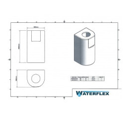 Tank 900 liters 81x81x150 letter D