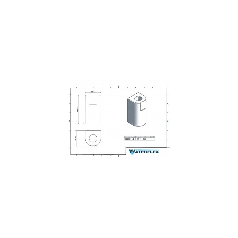 Tank 900 liters 81x81x150 letter D