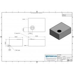 zbiornik 64 litry plaski rysunek techniczny