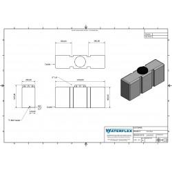 zbiornik 125 litrow stojacy mala pokrywka rysunek techniczny