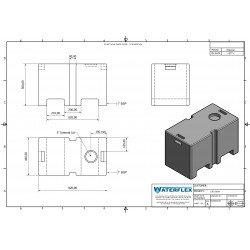 150 liters 81x44x49 with handles, perforated bottom