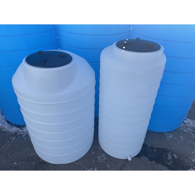 Zbiornik 500 litrów beczka biała pionowa na wodę pitną