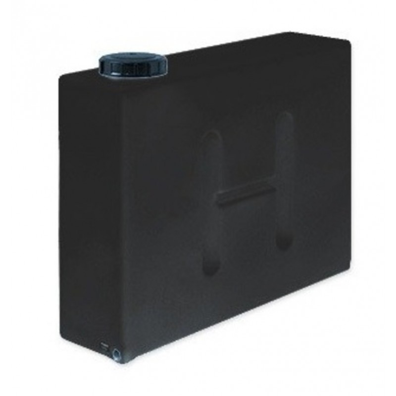 Zbiornik 400 litrów 125x36x101 stojący z przepierzeniem czarny waterflex