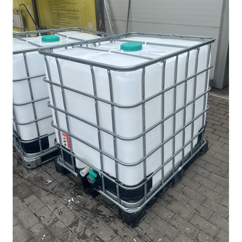 Zbiornik mauzer 1000 litrow plastik duza pokrywka waterflex