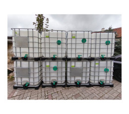 Zbiornik mauzer 1000 litrow plastik duza pokrywka waterflex