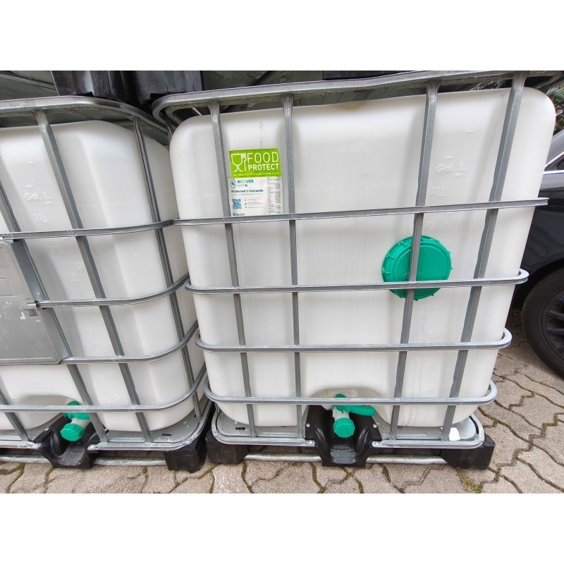 Zbiornik mauzer 1000 litrow plastik duza pokrywka waterflex