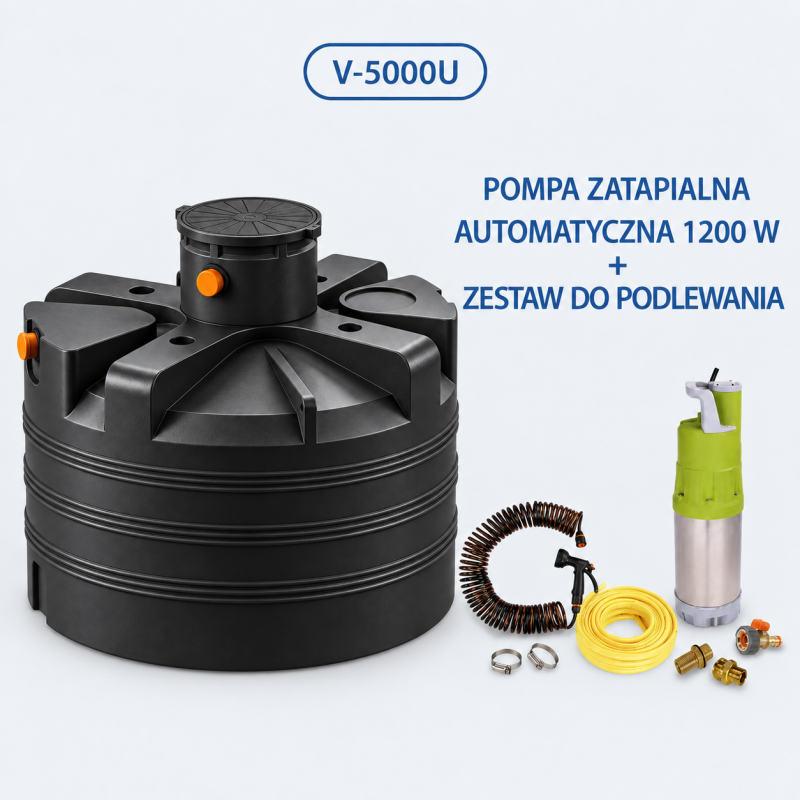 Zestaw do podlewania V-5000U zbiornik podziemny + kolumna wodna