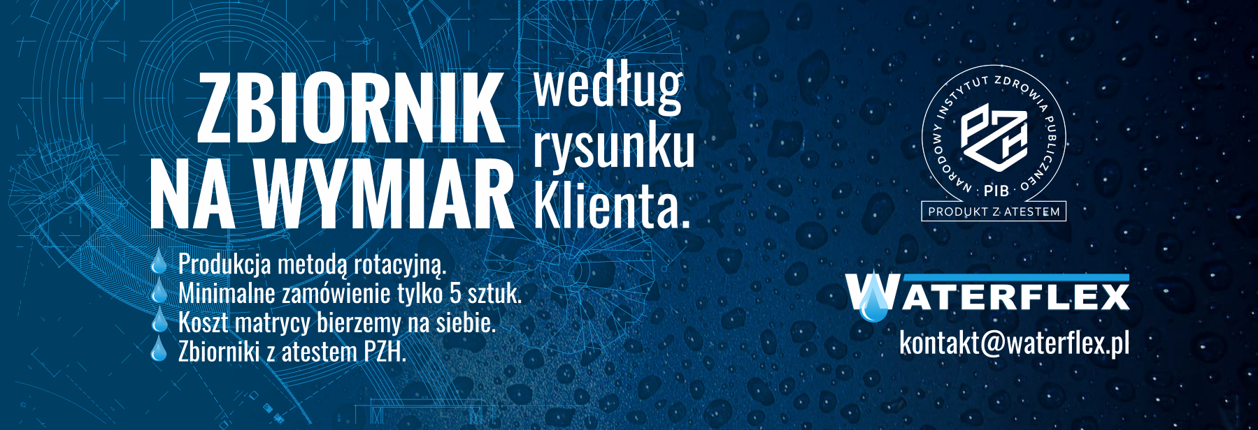 Baner zbiorniki na wymiar